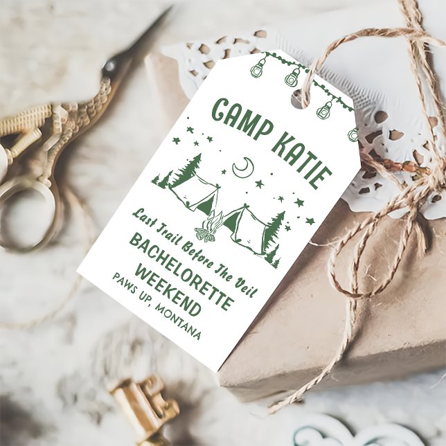 Camp Bachelorette Party Gift Tags (Creator Uploaded)