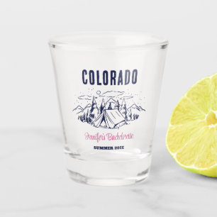 Camp Bachelorette Party Girls Trip Custom Camping Shot Glass
