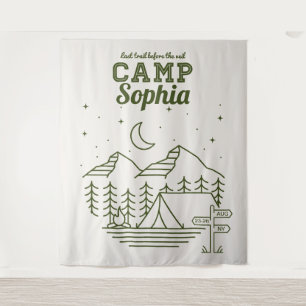 Camp Bachelorette Party Glamping Camping Tapestry