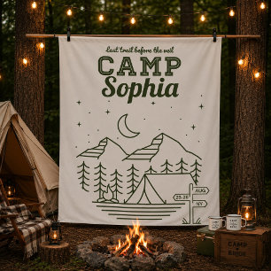 Camp Bachelorette Party Glamping Camping Tapestry