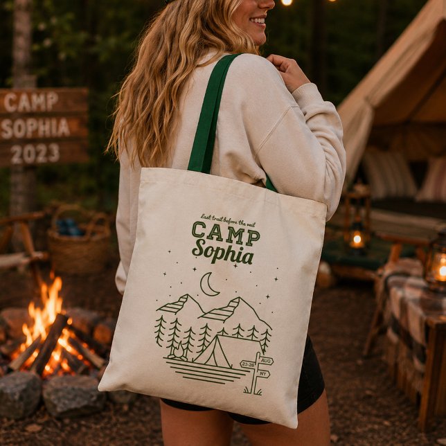Camp Bachelorette Party Glamping Tote Bag (Creator Uploaded)