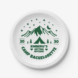 Camp Bachelorette Party Paper Plate