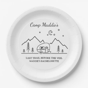 Camp Bachelorette Party  Paper Plate