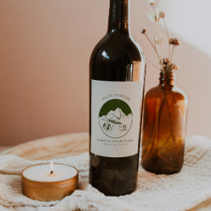 Camp Bachelorette Party Personalised Wine Label