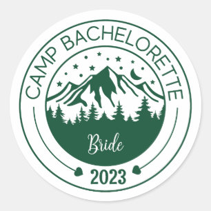 Camp Bachelorette Party Stickers