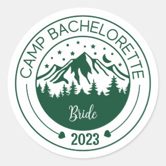 Camp Bachelorette Party Stickers