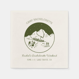 Camp Bachelorette Party Theme Napkins