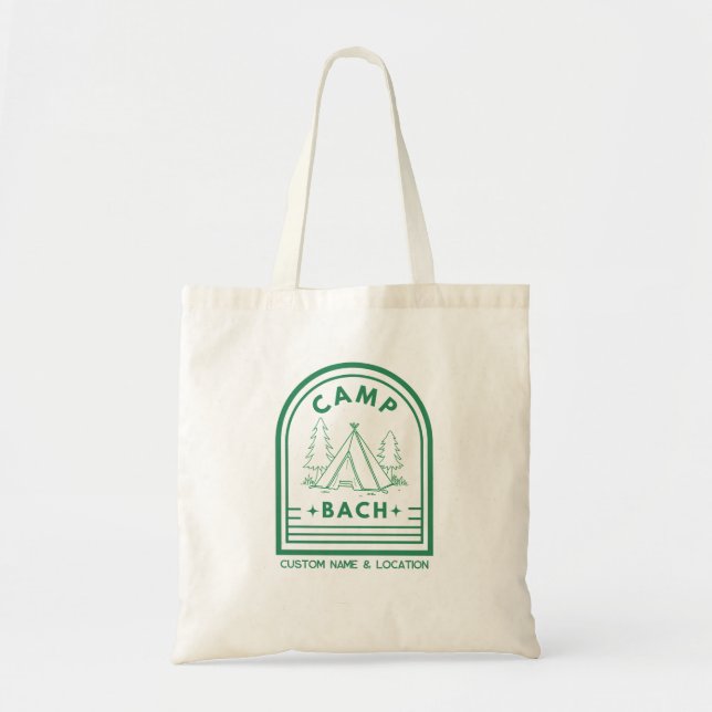 Camp Bachelorette Tote Bag (Front)