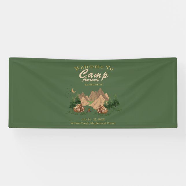 Camp Bachelorette Weekend Adventure Banner (Horizontal)