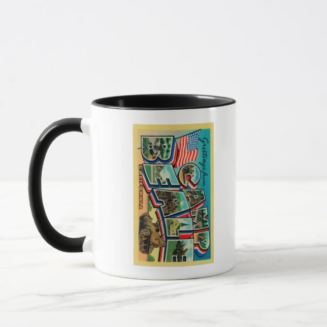 Camp Beale, California - Large Letter Scenes Mug (Left)