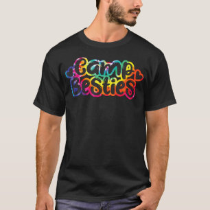 Camp Besties Shirt Cute Tie Dye Best Friend Summer