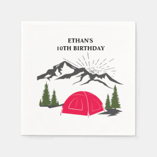 Camp Birthday Party Napkin