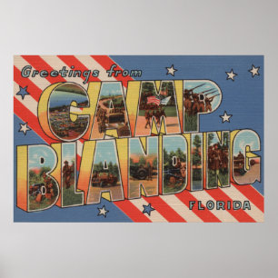 Camp Blanding, Florida - Large Letter Scenes Poster