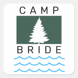 Camp Bride Bachelorette Party Sticker