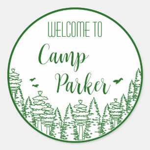 Camp Bride Bachelorette Party Stickers