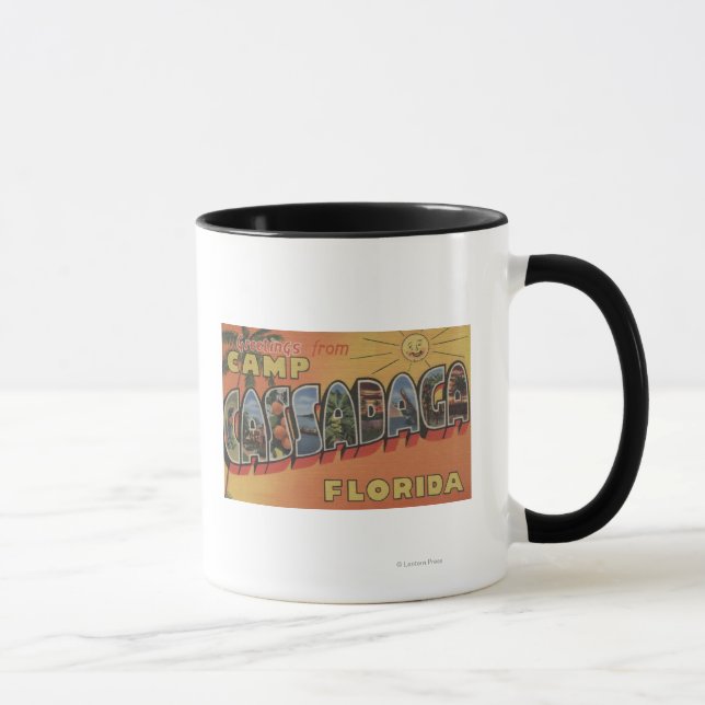 Camp Cassadaga, Florida - Large Letter Scenes Mug (Right)