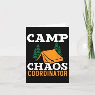 Camp Chaos Coordinator Camping Squad Camp Director Card