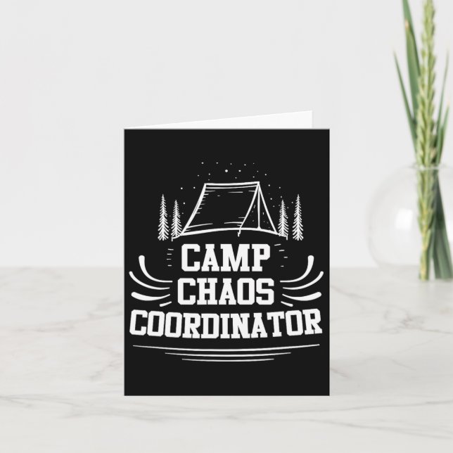 Camp Chaos Coordinator - Summer Adventure Camp Cou Card (Front)