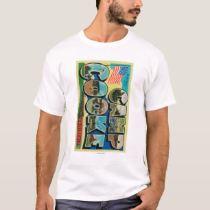 Camp Cooke, California - Large Letter Scenes T-Shirt