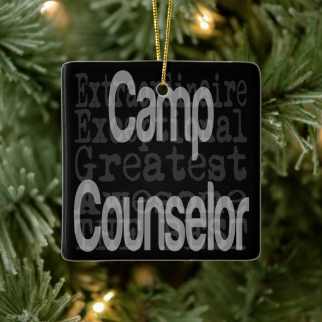Camp Counsellor Extraordinaire Ceramic Ornament (Tree)