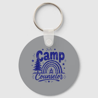 Camp Counsellor Men Women Summer Key Ring