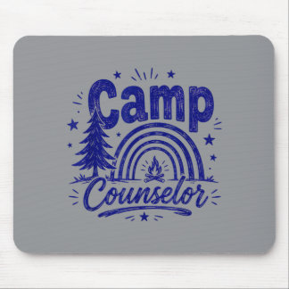 Camp Counsellor Men Women Summer Mouse Mat