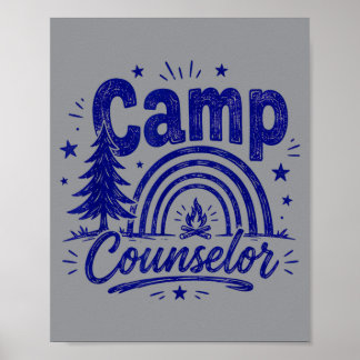 Camp Counsellor Men Women Summer Poster