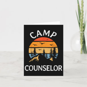 Camp Counsellor Retro Summer Director Camper Staff Card