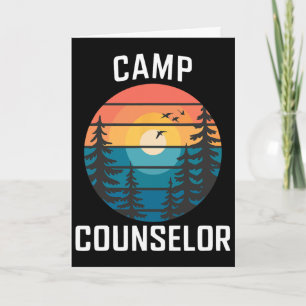 Camp Counsellor Shirt Camper Summer Camping Staff Card