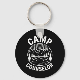 Camp Counsellor Shirt Camper Summer Camping Staff  Key Ring