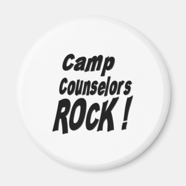 Camp Counsellors Rock! Magnet (Front)
