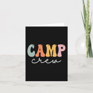 Camp Crew Retro Groovy Vintage Happy First Day Of Card