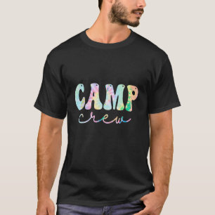 Camp Crew Retro Groovy Vintage Happy First Day Of T-Shirt