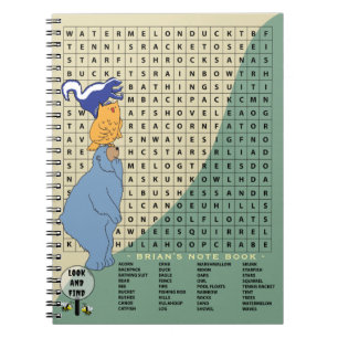 Camp Crossword Designed Cover Personalise Notebook