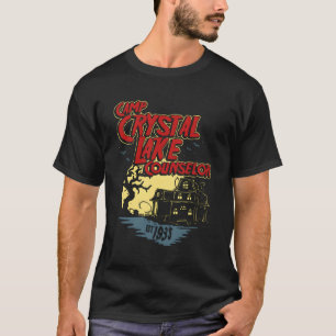 Camp Crystal Lake Counsellor 80'S Horror T-Shirt