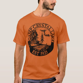 Camp Crystal Lake Retro Vintage Horror Camp family T-Shirt