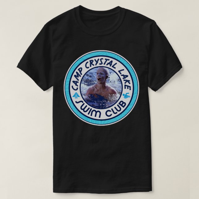 Camp Crystal Lake Swim Club T-Shirt (Design Front)