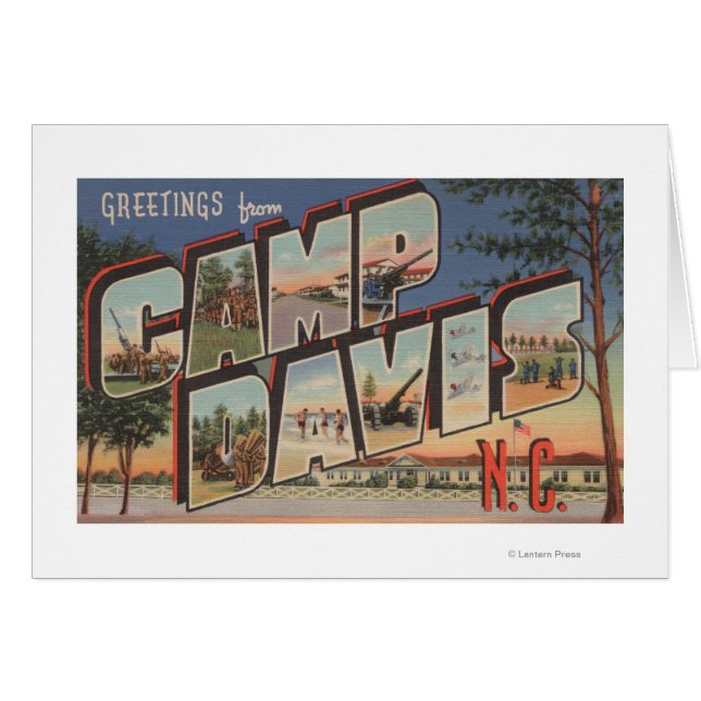 Camp Davis, North Carolina - Large Letter Scenes (Front Horizontal)