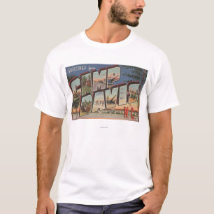 Camp Davis, North Carolina - Large Letter Scenes T-Shirt