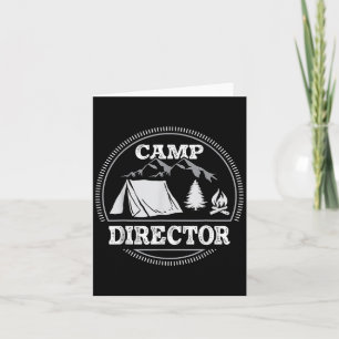 Camp Director Appreciation Camping  Card