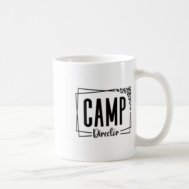 Camp Director Counsellor Funny Camping Design For  Coffee Mug (Right)