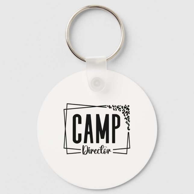 Camp Director Counsellor Funny Camping Design For  Key Ring (Front)