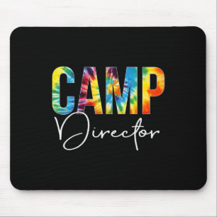 Camp Director Tie Dye Appreciation Day Hello Back  Mouse Mat