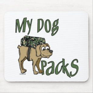 Camp Dog Mouse Mat