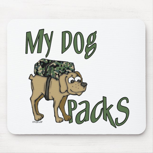 Camp Dog Mouse Mat (Front)