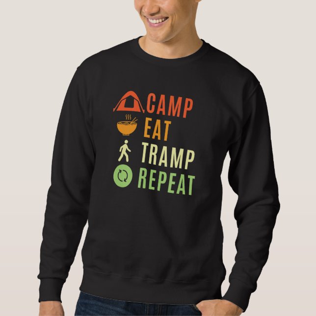 Camp Eat Tramp Repeat Sweatshirt (Front)