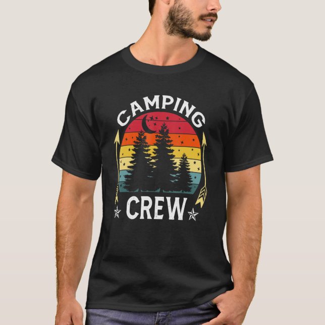 Camp Family Camping Trip Camper Matching Group Cam T-Shirt (Front)
