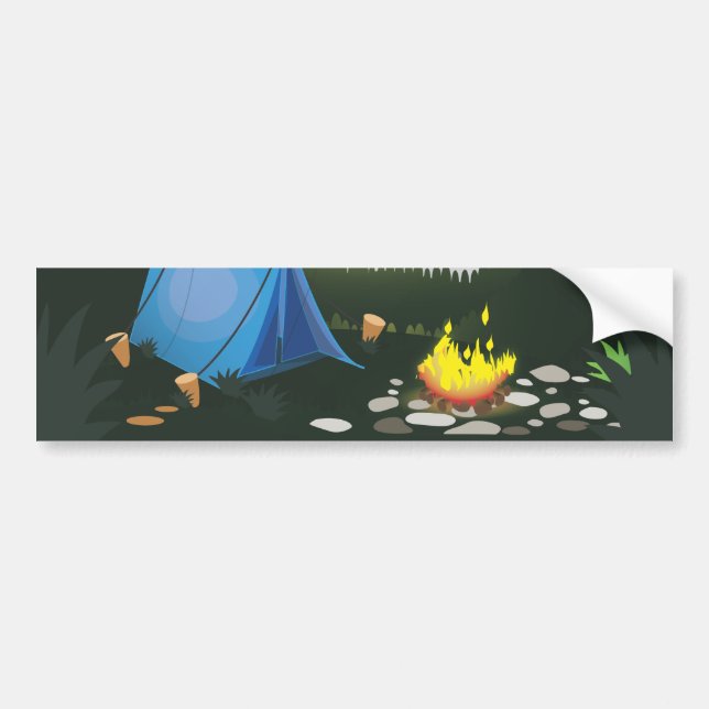 Camp fire bumper sticker (Front)