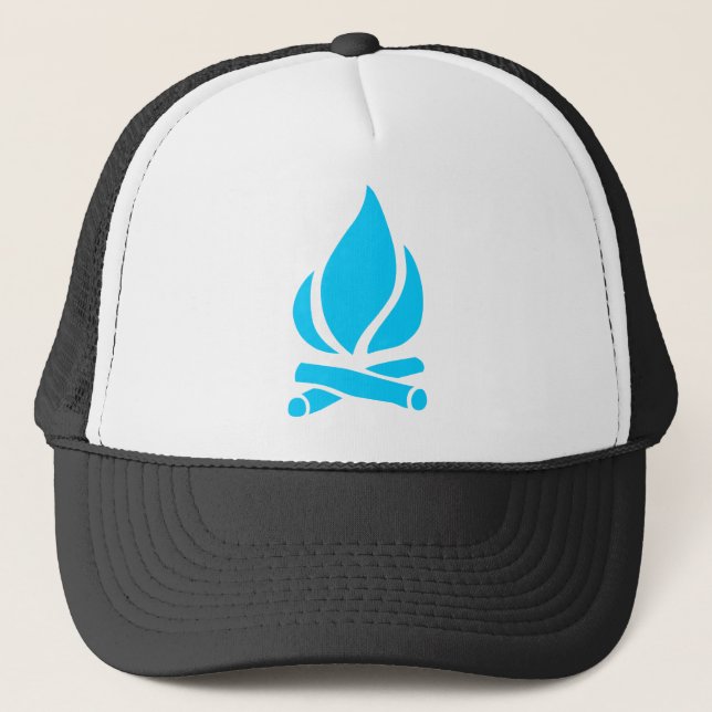 Camp Fire Trucker Hat (Front)