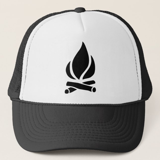 Camp Fire Trucker Hat (Front)